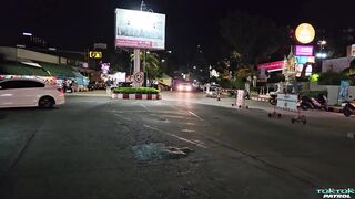 Redhead Asian babe with massive tits takes a rough facial pounding