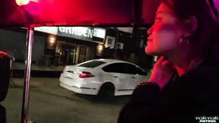 Redhead Asian babe with massive tits takes a rough facial pounding - 2 image