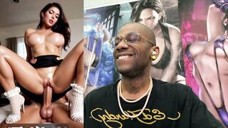 Petite Ebony slut with huge tits and tight body gets drenched in cum after public cock sucking and riding - 15 image