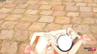 Aether creampies Barbara Fucked twice in uncensored anime video game - Genshin Impact Hentai