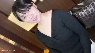 Amateur Japanese babe gets uncensored and fucked hard