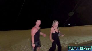 Hot Asian girl with massive tits picked up on a Tuk Tuk and taken home