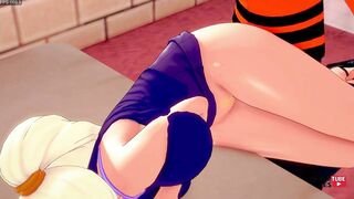 Naruto and Ino team up to creampie their Asian Japanese cosplay friends in this hentai game! - 3 image