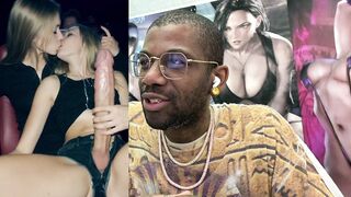 Petite Brown Asian girl with ginger locks gets a taste of a big dick and a hot load on her face