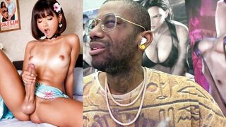 Petite Brown Asian girl with ginger locks gets a taste of a big dick and a hot load on her face - 11 image