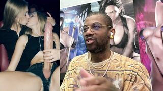 Petite Brown Asian girl with ginger locks gets a taste of a big dick and a hot load on her face