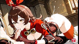 Watch anime cosplay babe AetherPic collection cosplay babe Amber in Genshin Impact hentai - uncensored Japanese anime