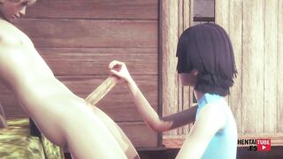 Japanese Asian Anime Cartoon Game Porn Video: Himawari's Amazing Sex with Uncensored Sex