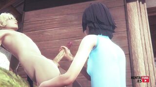Japanese Asian Anime Cartoon Game Porn Video: Himawari's Amazing Sex with Uncensored Sex