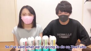 Premature Ejaculation Improvement Training! Fleshlight Handjob and Cowgirl SEX - Japanese Couple - 2 image