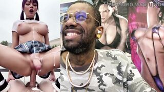 Petite Asian slut with a big breast gets her first cumshot on her face after being spitted on and fucked hard