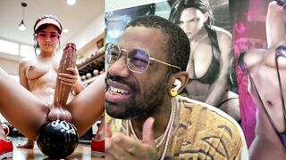 Watch this stunning Asian beauty take a huge load in her mouth after being sprayed with cum by a bowling ball - 2 image