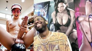 Watch this stunning Asian beauty take a huge load in her mouth after being sprayed with cum by a bowling ball