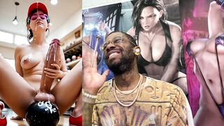 Watch this stunning Asian beauty take a huge load in her mouth after being sprayed with cum by a bowling ball - 5 image