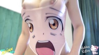 Watch this busty Asian babe give a sloppy BJ & bang POV style - 10 image