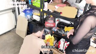 Young repairman creampies asian wife while her cuckold husband watches in despair - 4 image