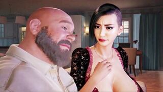 Hot Asian chick with huge boobs gets a hardcore pounding in this hentai animation