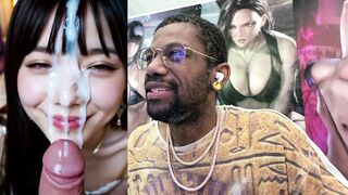 Petite Japanese slut with tight body gets a hardcore facial and deepthroats a big cock