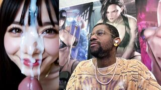 Petite Japanese slut with tight body gets a hardcore facial and deepthroats a big cock - 12 image