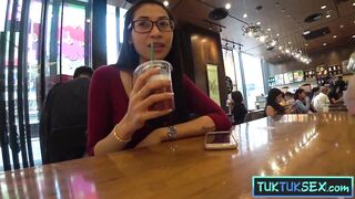 Thai MILF picked up in mall for hardcore threesome action on camera - 3 image