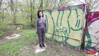 Petite Half-Asian Teen Lore Pick Up for First Time Casting - Tight Pussy, Big Ass, and Ball Deep Vibes!