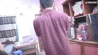 Hot Desi Thirki Teacher dominates curvy body schoolgirl & boy in hardcore threesome - 3 image