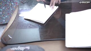 Hot Desi Thirki Teacher dominates curvy body schoolgirl & boy in hardcore threesome - 4 image