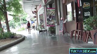 Thai hottie picked up in a TukTuk for a steamy hotel room romp - 2 image