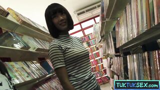 Thai MILF picked up and fucked hard on a tattooed Asian dick - 3 image