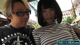 Thai MILF picked up and fucked hard on a tattooed Asian dick - 6 image