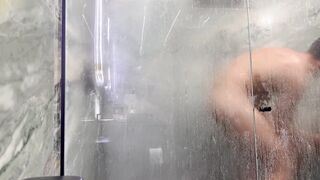 Voyeur stepparents spy on us in shower while I have steamy sex with a curvy Asian babe - Yasmina Khanth - 14 image