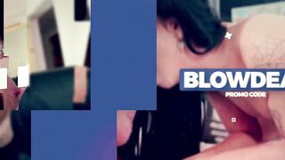 Watch Mina Luxx give a sloppy deepthroat blowjob in Only Teen BlowJobs POV video