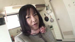 Makiko Nakane enjoys solo fun with a lucky guy & gets a messy creampie - 12 image