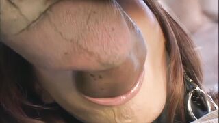Amateur Asian slut double sucks and gets double penetrated with BBCs - 4 image