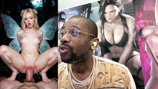 Petite Asian slut gets her tight pussy pounded in a thicc cock ride, then cowgirl fucked by a black ass fairy and covered in cum - 14 image