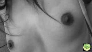 Watch this horny American dude finger and pound this Asian babe through her panties - 1 image