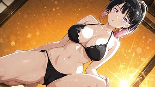 Akane Banashi gets her uncensored hentai cartoon game and cosplay game in action! - 2 image
