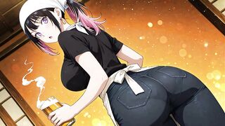 Akane Banashi gets her uncensored hentai cartoon game and cosplay game in action! - 3 image