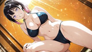 Akane Banashi gets her uncensored hentai cartoon game and cosplay game in action! - 5 image