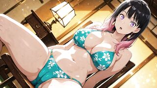 Akane Banashi gets her uncensored hentai cartoon game and cosplay game in action! - 7 image
