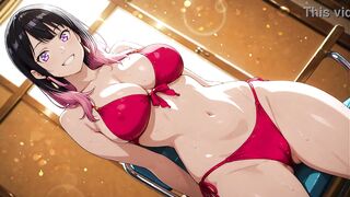 Akane Banashi gets her uncensored hentai cartoon game and cosplay game in action! - 9 image
