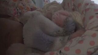 Japanese teen in uniform rubs clit while masturbating in solo session - 6 image