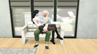 Lin, the young and virgin Asian, loses her virginity to an elderly neighbor in anime video. - 1 image