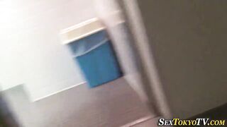 Japanese teen shows panties in public upskirt video - 14 image