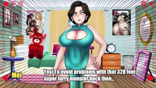 Asian Foxgirl gets her tight ass drilled by a BBC in Jamal Laquari's Hentai game - 2 image