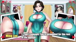 Asian Foxgirl gets her tight ass drilled by a BBC in Jamal Laquari's Hentai game - 3 image