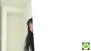 Horny Asian babe gets her tight pussy eaten & pounded hard by her man in high heels - 1 image