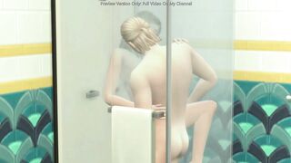 Watch this horny Asian math teacher get pounded hard by a big buff guy in the shower