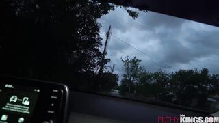 Naughty Asian hooker gets banged in the back of car like a pro - 2 image