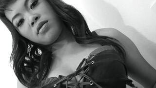 Bo Gets Her Asian Pussy Stretched Open by a Massive White Cock - 1 image